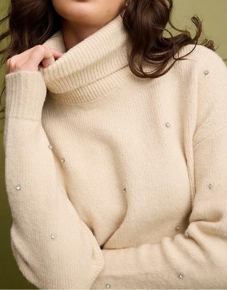 SWETER GOLF Z CYRKONIAMI 