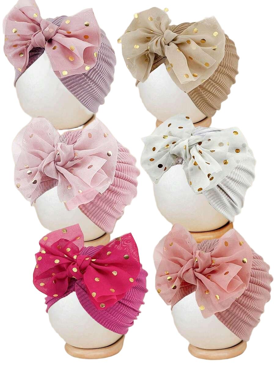 czapka turban kokarda 5-pack