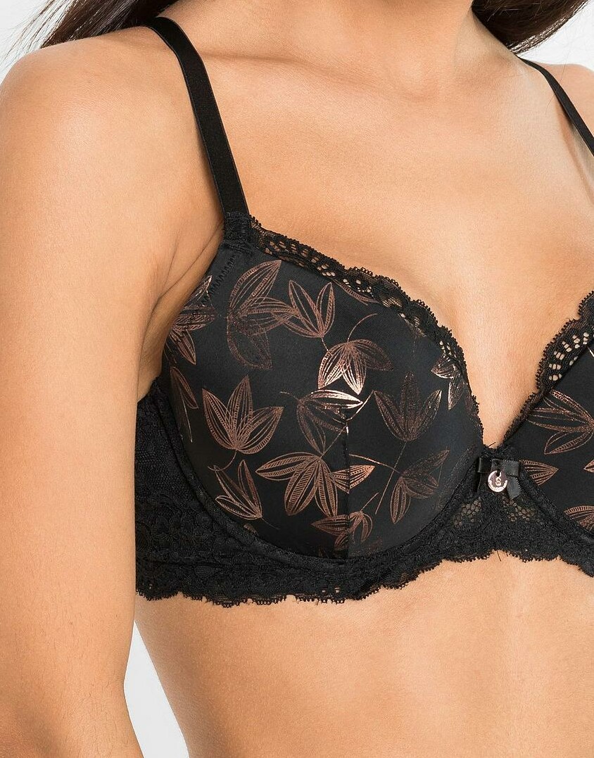 BIUSTONOSZ DAMSKI PLUS SIZE USZTYWNIANY Z ZAPIĘCIEM Z TYŁU