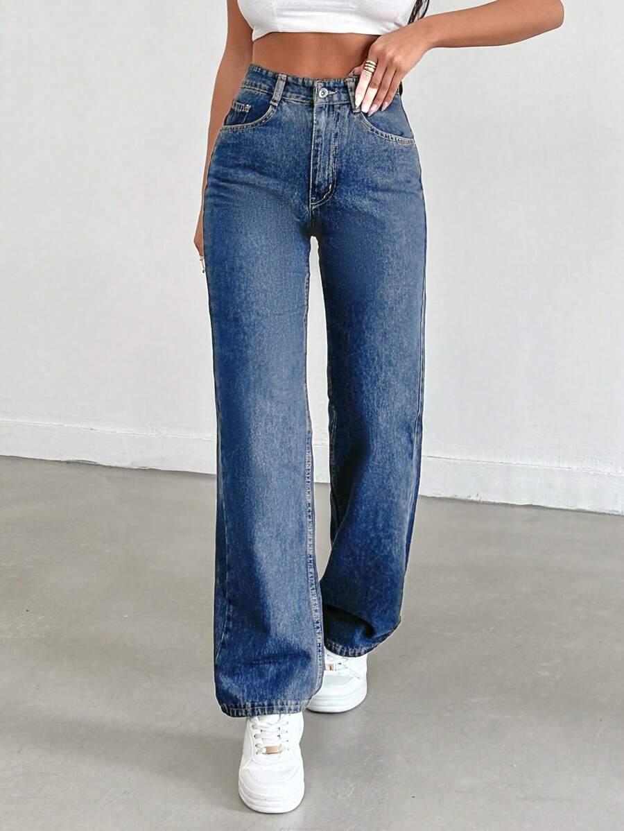 SPODNIE JEANS WYSOKI STAN
