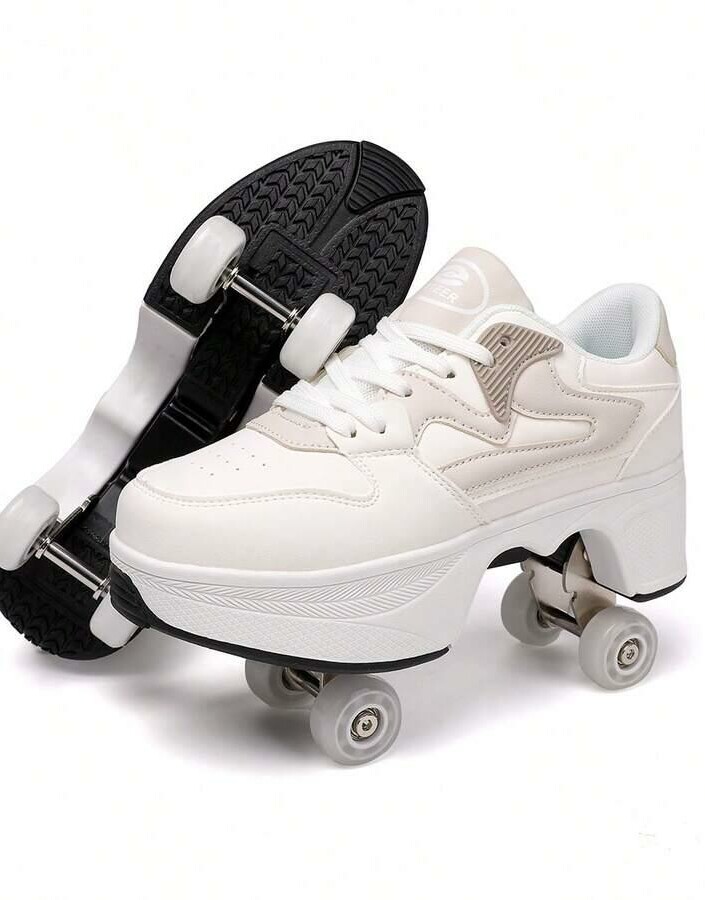 beżowe buty sportowe rolki