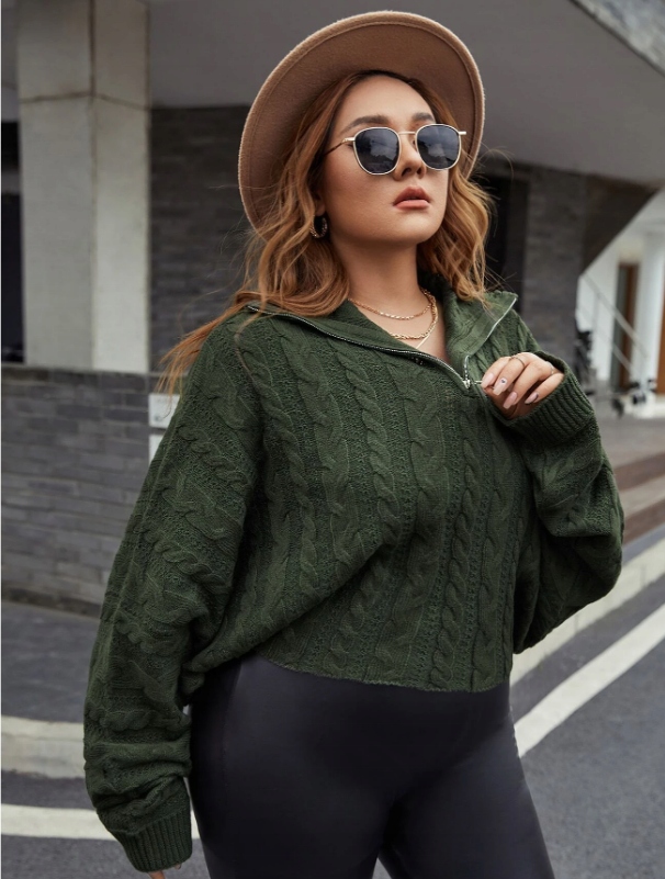 ZIELONY SWETER ZAMEK 