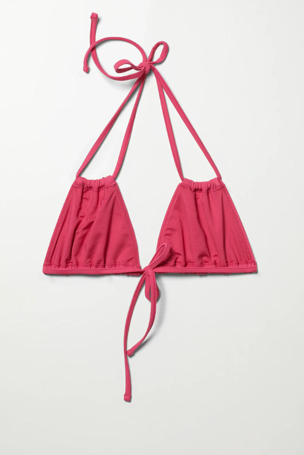 RÓŻOWA GÓRA OD BIKINI WIĄZANIE