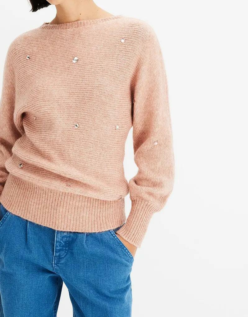 SWETER DAMSKI CYRKONIAMI 