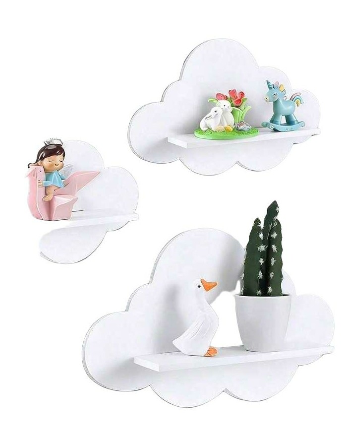 BIAŁA PÓŁKA NA ŚCIANĘ 3-pack