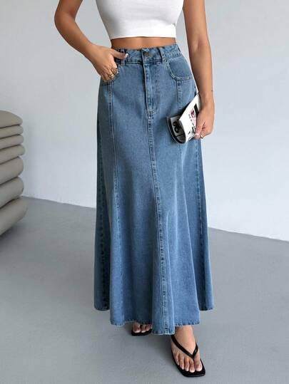 MAXI SPÓDNICA JEANS