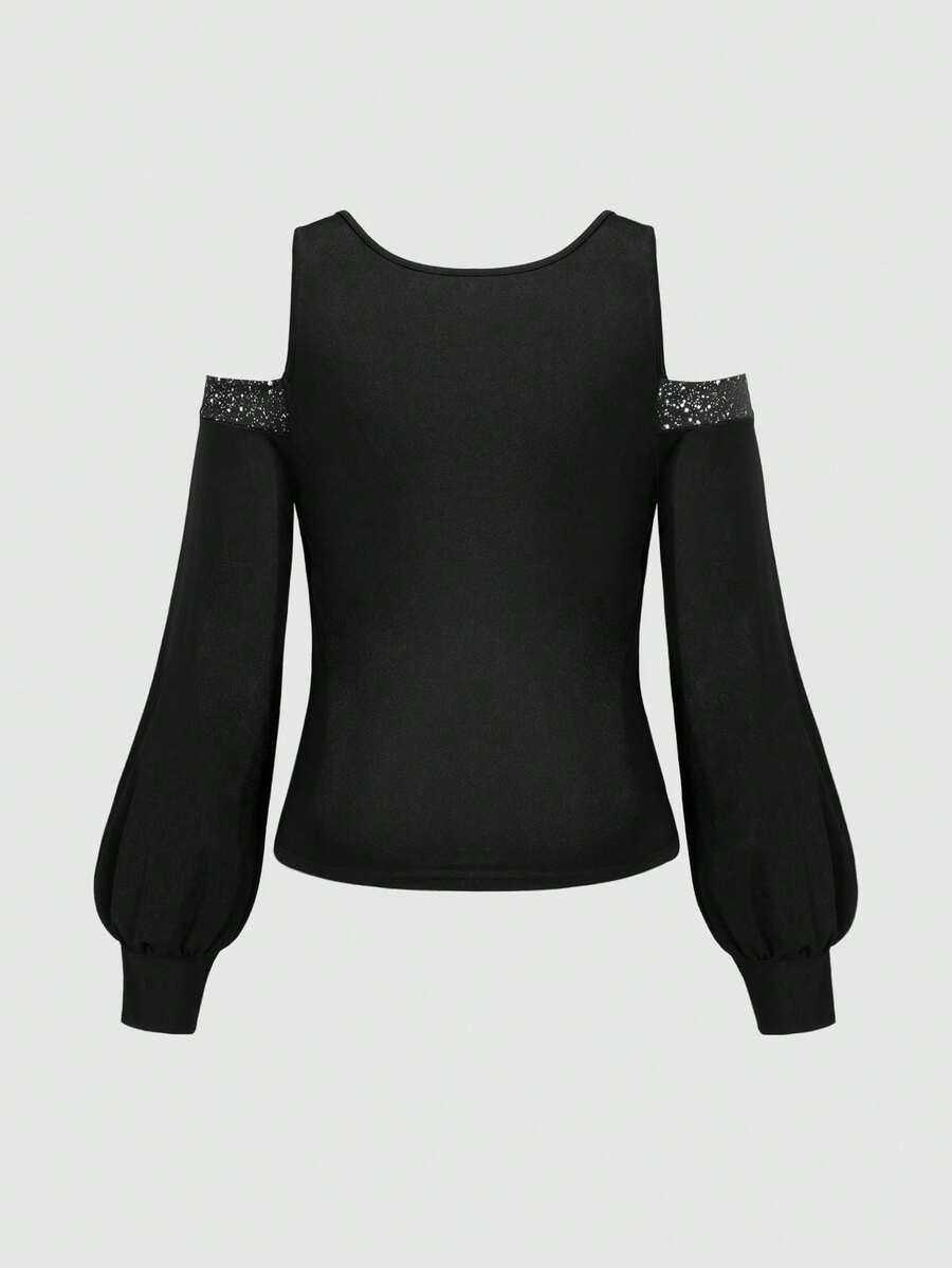 ELEGANCKA BLUZKA Z LEJĄCYM DEKOLTEM