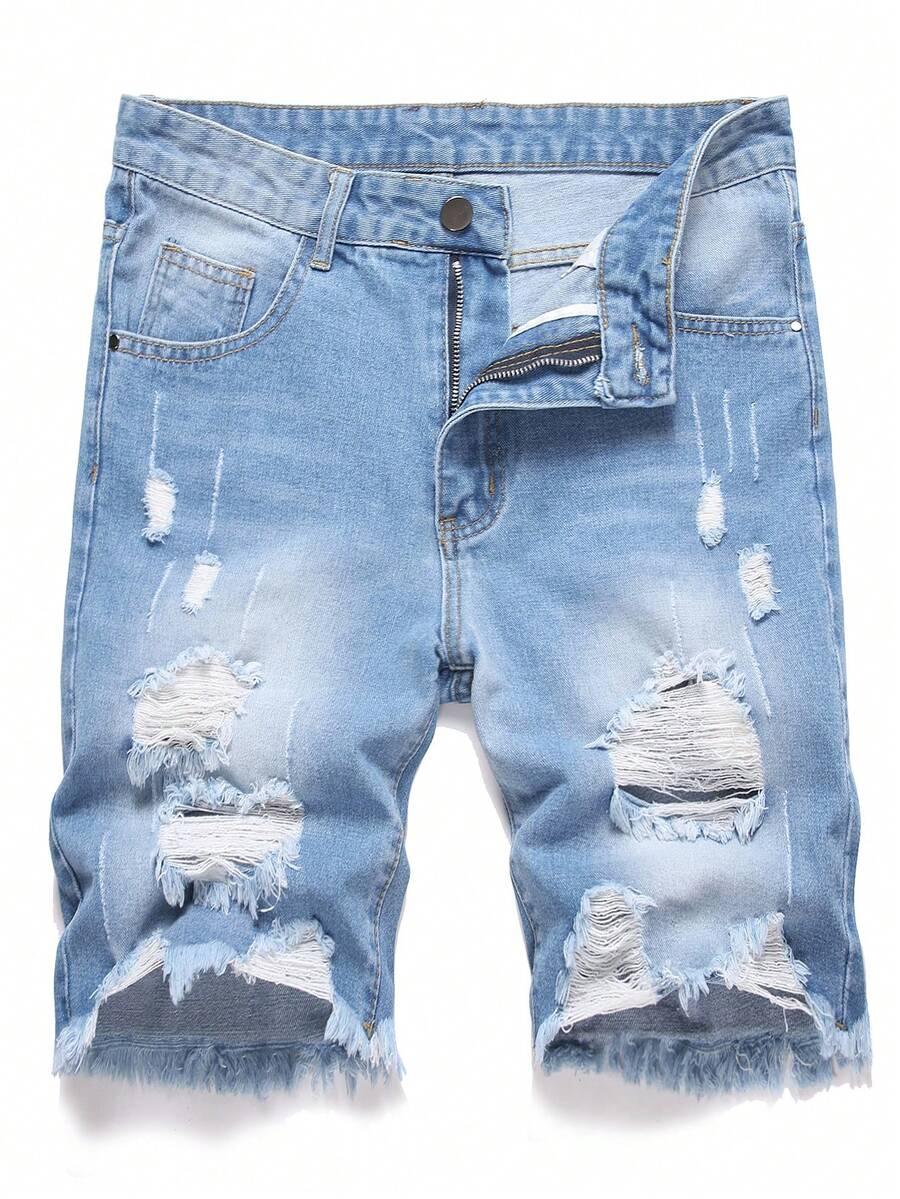 NIEBIESKIE SPODENKI JEANS