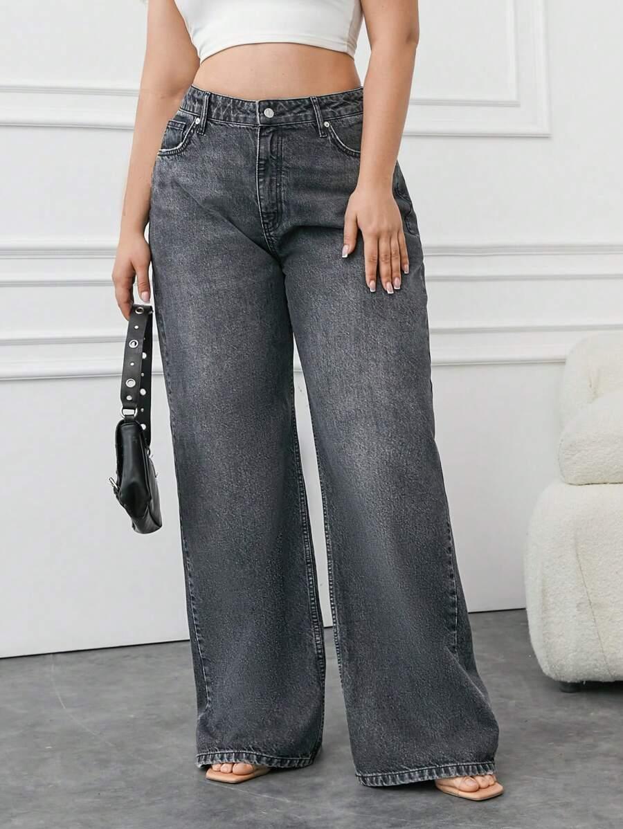 szare spodnie jeans