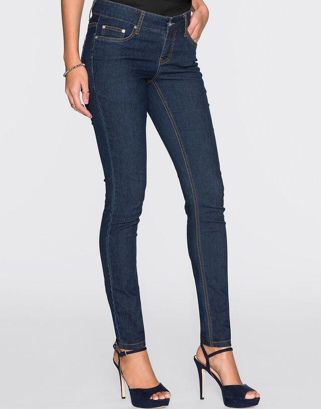 GRANATOWE SPODNIE JEANS 