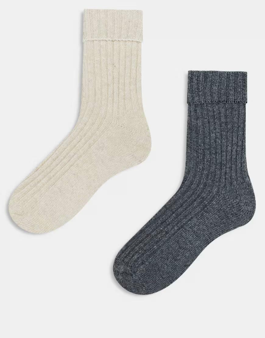 SKARPETY Z DOMIESZKĄ WEŁNY 2-PACK