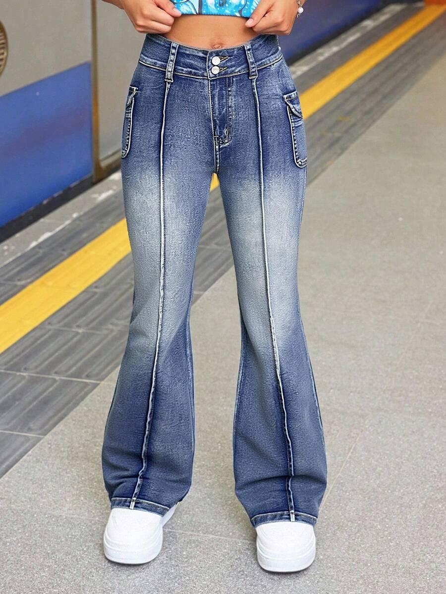 NIEBIESKIE SPODNIE JEANS 