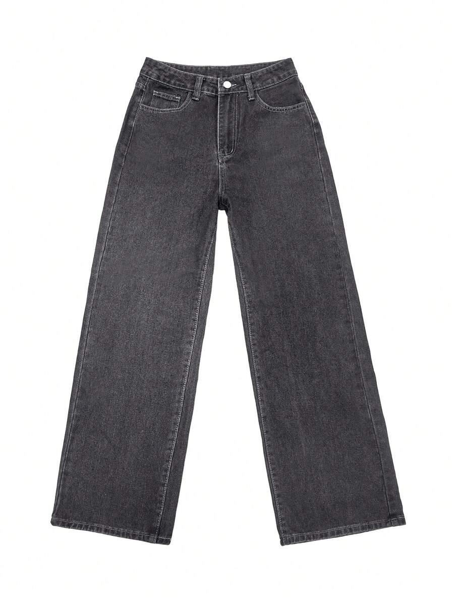 CZARNE SPODNIE JEANS