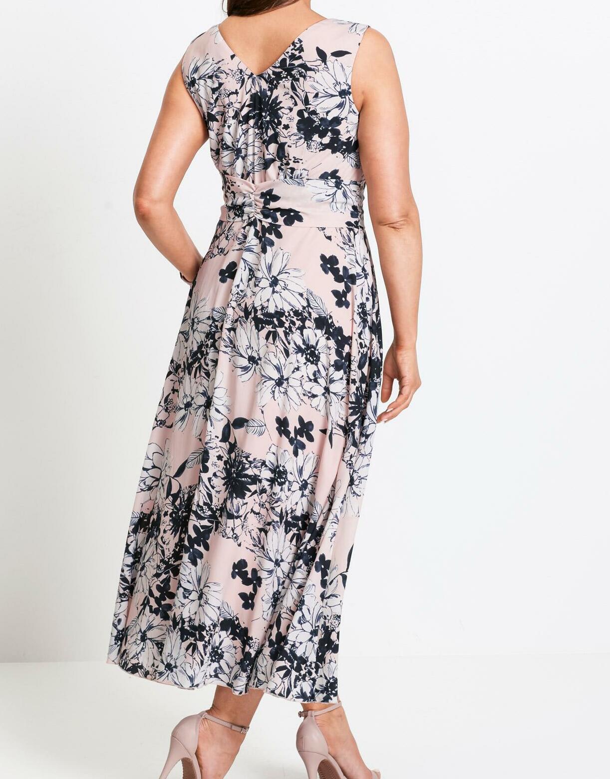 SUKIENKA MAXI W KWIATY