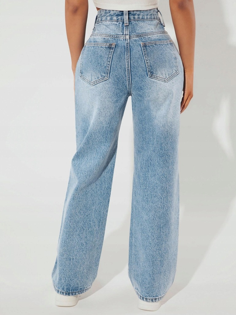SPODNIE JEANS WYSOKI STAN
