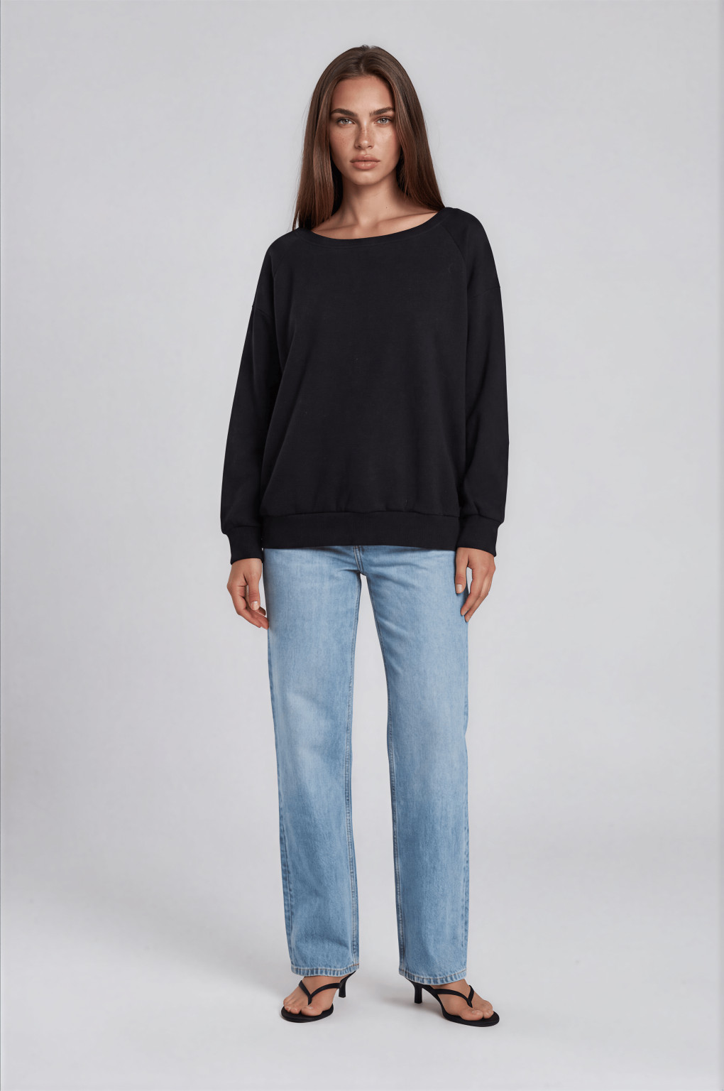 czarna bluzka basic