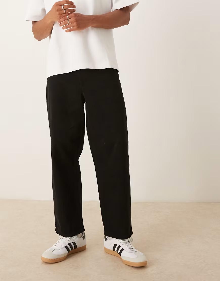 CZARNE SPODNIE JEANS