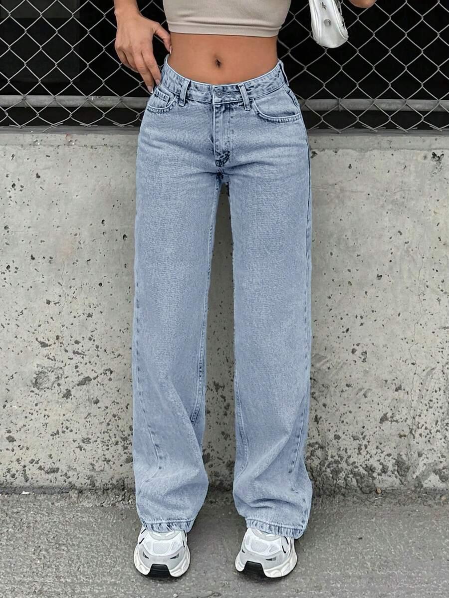 NIEBIESKIE JEANSOWE SPODNIE