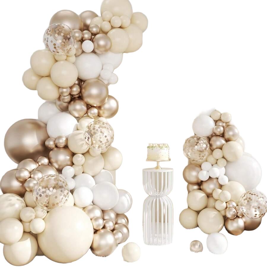 złote balony 119 sztuk