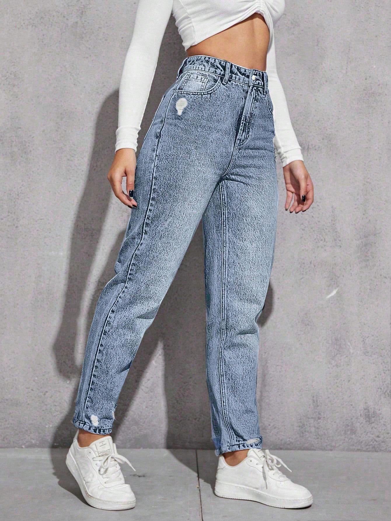 NIEBIESKIE SPODNIE JEANS 