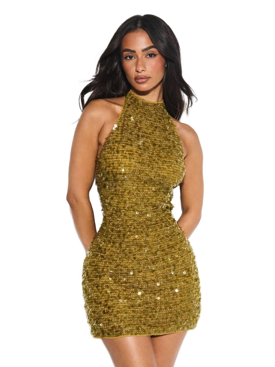SUKIENKA KOKTAJLOWA GLAMOUR MINI ODKRYTE PLECY 