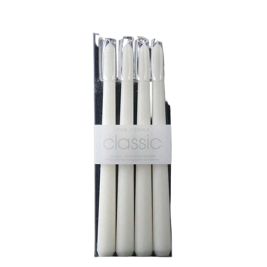 biała świeca 4-pack