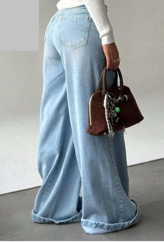 NIEBIESKIE SPODNIE JEANS