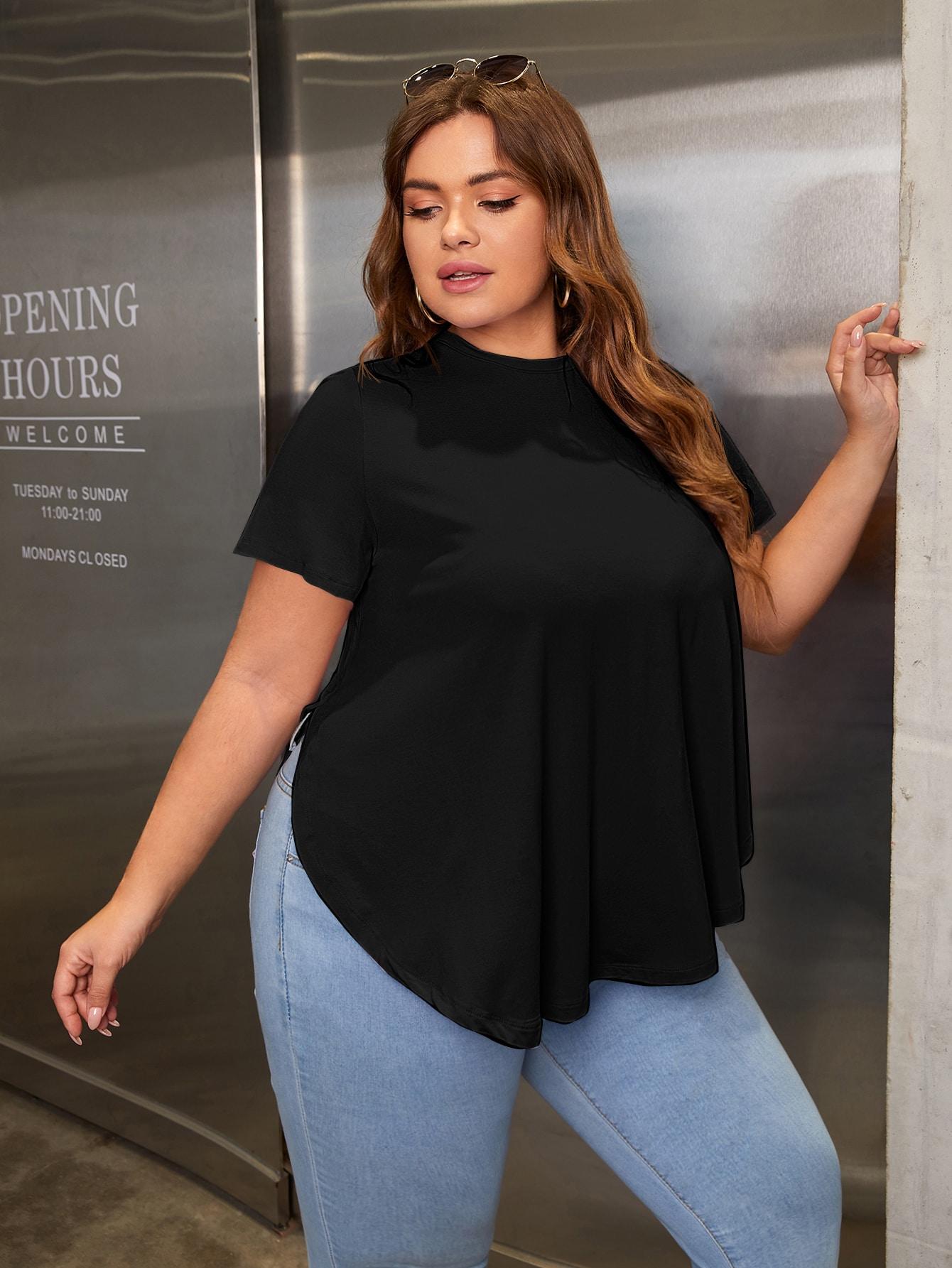 czarny T-SHIRTY stójka