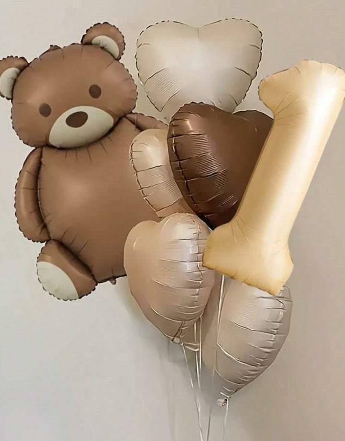 zestaw balonów z liczbą 1