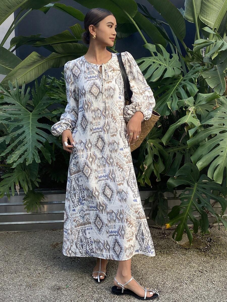 midi sukienka print 