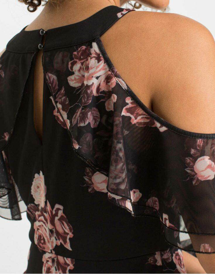 SUKIENKA W KWIATY MAXI 