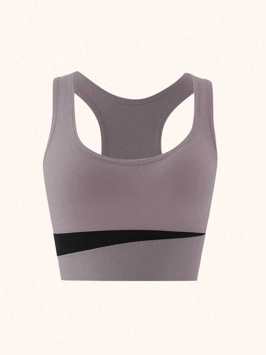 FIOLETOWY TOP SPORTOWY