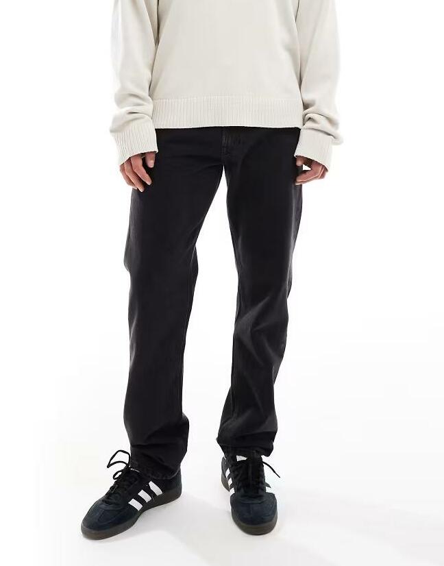 CZARNE SPODNIE JEANS