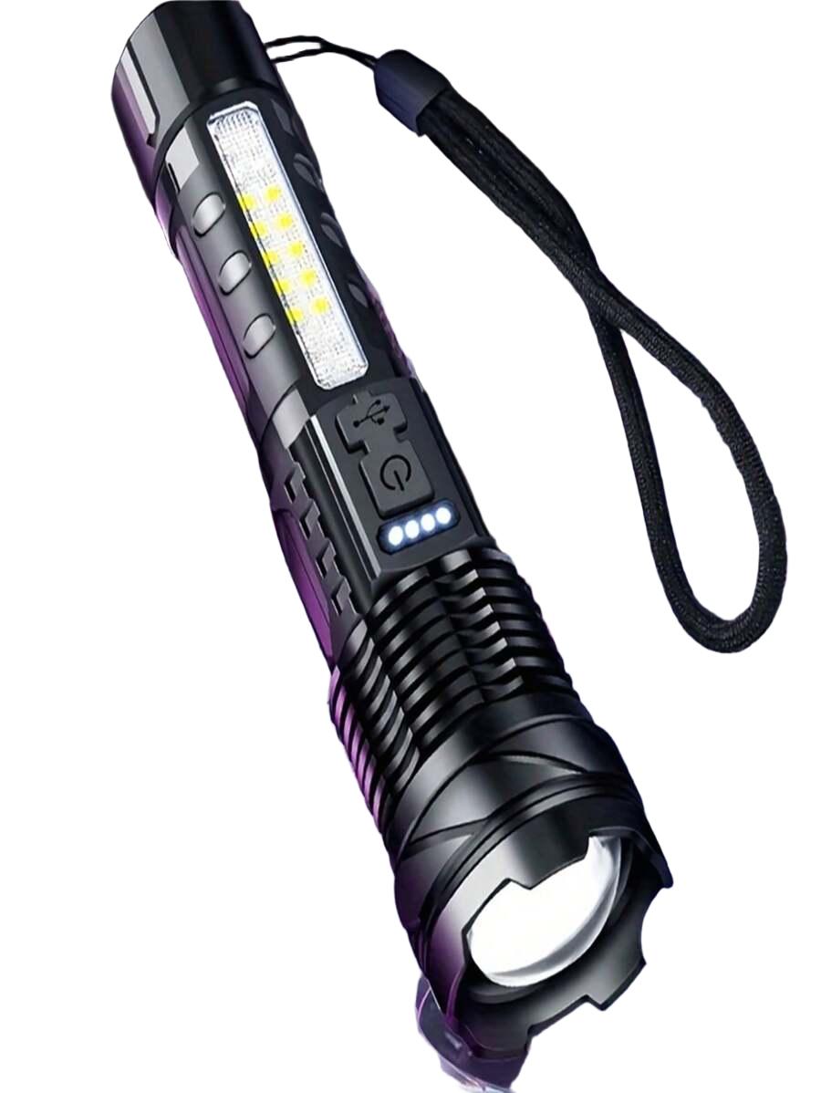 czarna latarka led
