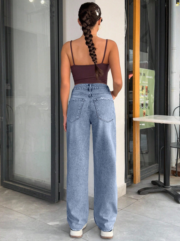 NIEBIESKIE SPODNIE JEANS