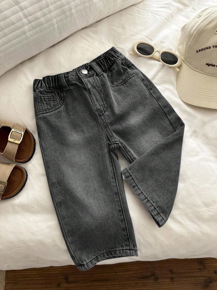 CZARNE SPODNIE JEANS