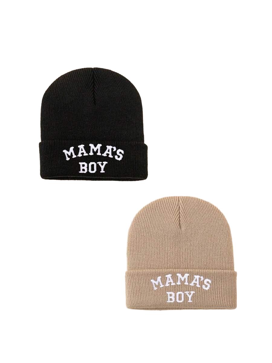 czapka napis mama's boy 2-pack