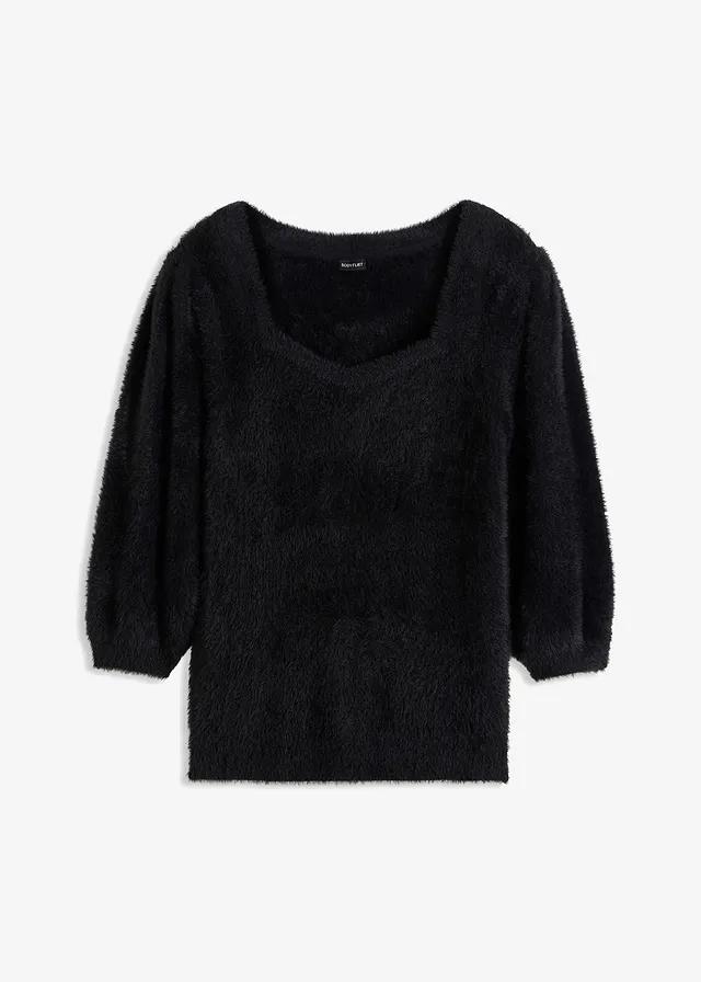 CZARNY DAMSKI SWETER