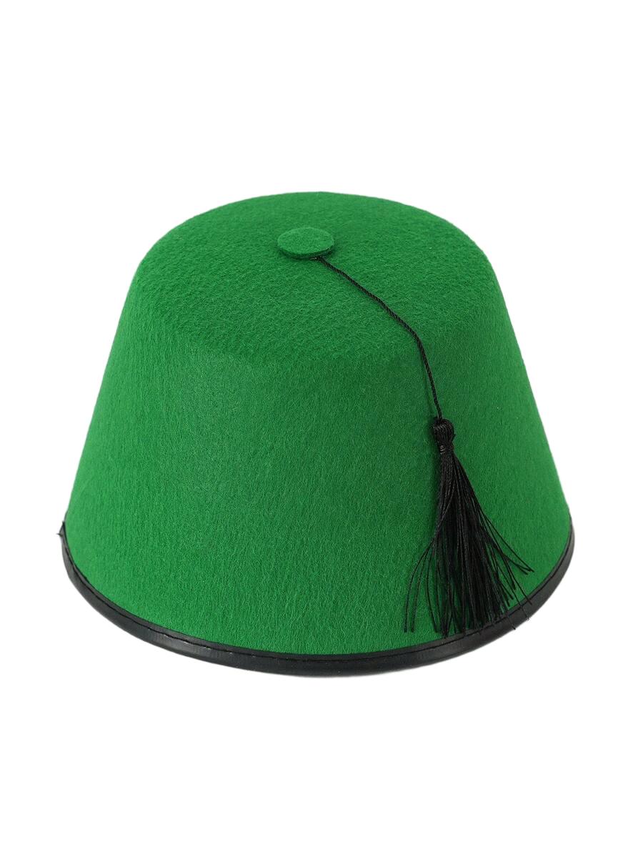 zielona czapka fez