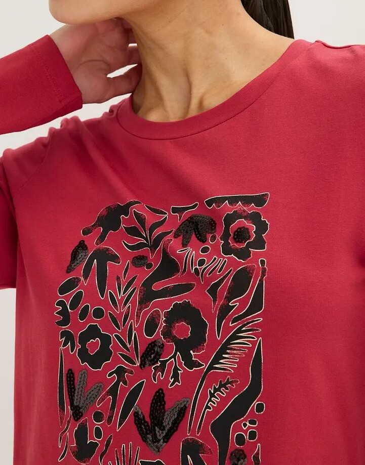 KOSZULKA Z DŁUGIM RĘKAWEM Z BAWEŁNA ORGANICZNA