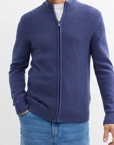SWETER MĘSKI BAWEŁNIANY ROZPINANY