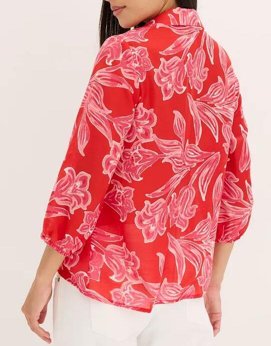 KOSZULA DAMSKA PLUS SIZE RĘKAW 3/4 