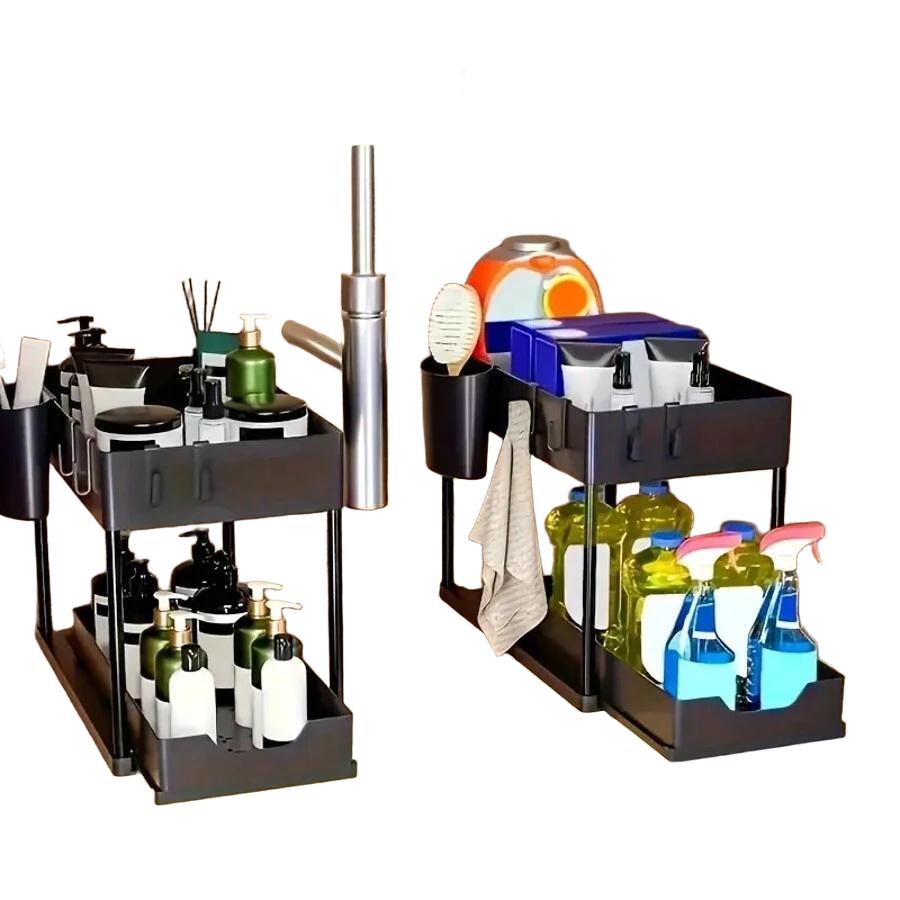 CZARNY ORGANIZER KUCHENNY