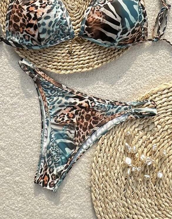 dół od bikini print