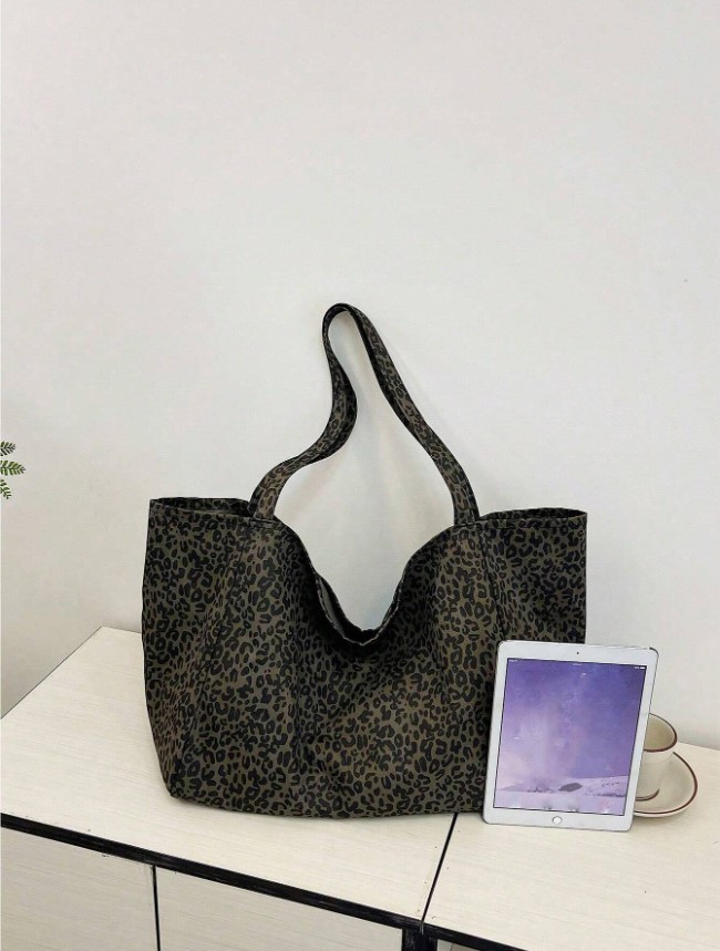 BRĄZOWA TOREBKA ANIMAL PRINT