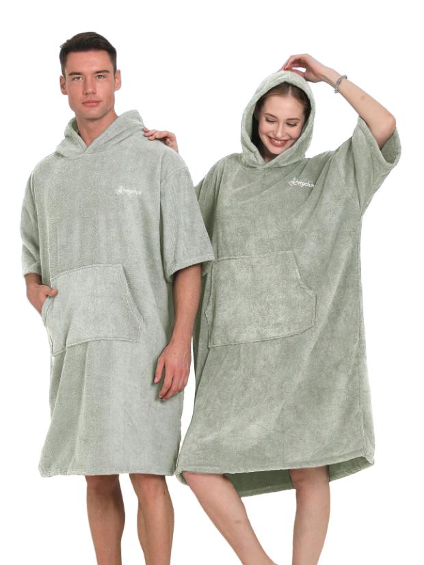 PONCZO-RĘCZNIK PLAŻOWY KAPTUR SZLAFROK KIESZONKA UNISEX