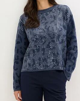 SWETER Z CEKINAMI