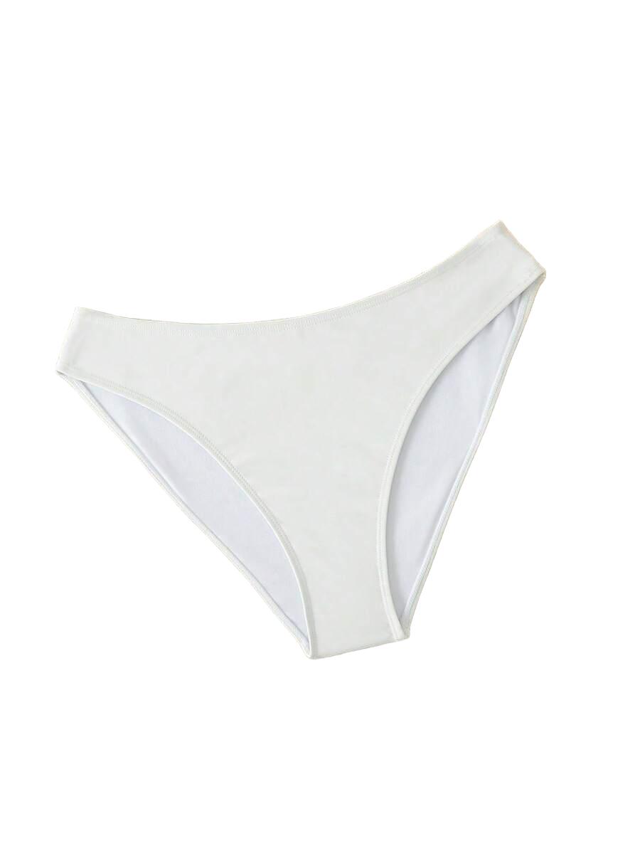 DAMSKIE JEDNOKOLOROWE SWOBODNE BIKINI