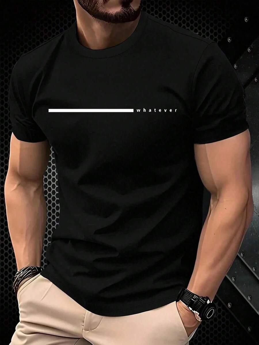 czarny t-shirt print 