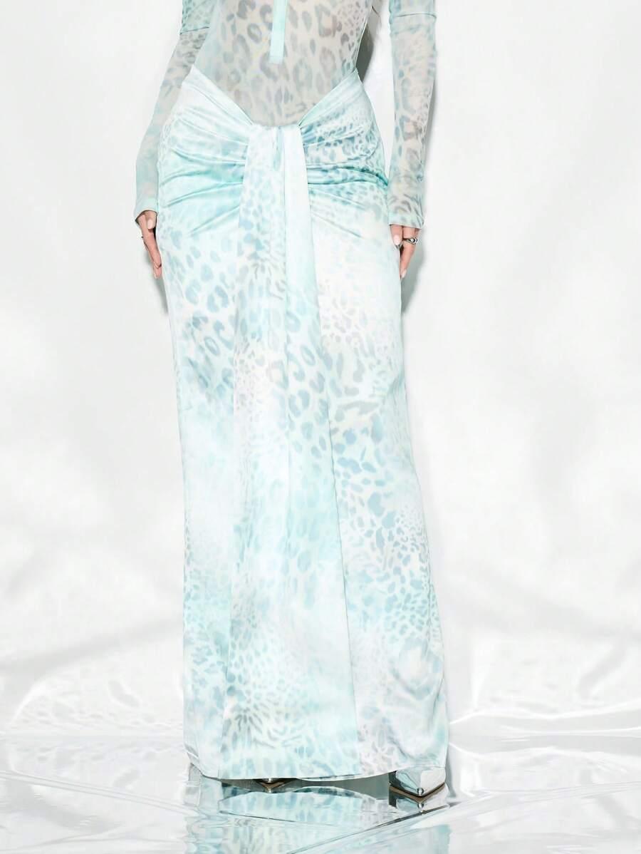 MAXI SPÓDNICA ANIMAL PRINT
